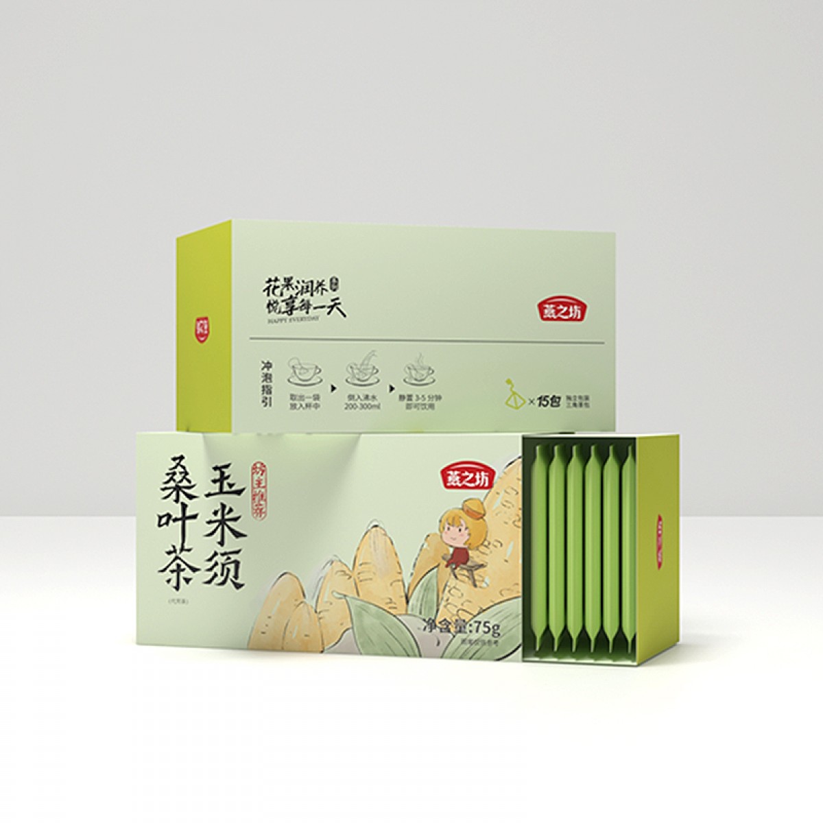 燕之坊玉米须桑叶茶75g（15包装）