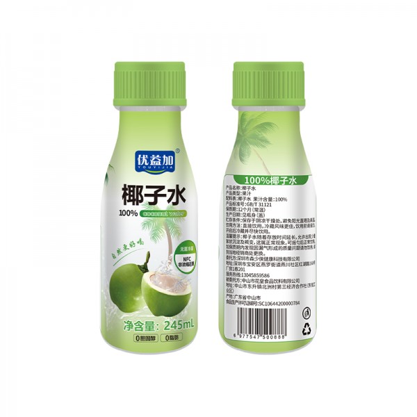 优益加 100%椰子水245ml X 10瓶 Y