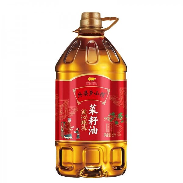 金龙鱼菜籽油 外婆乡小榨匠心臻选菜籽油5L