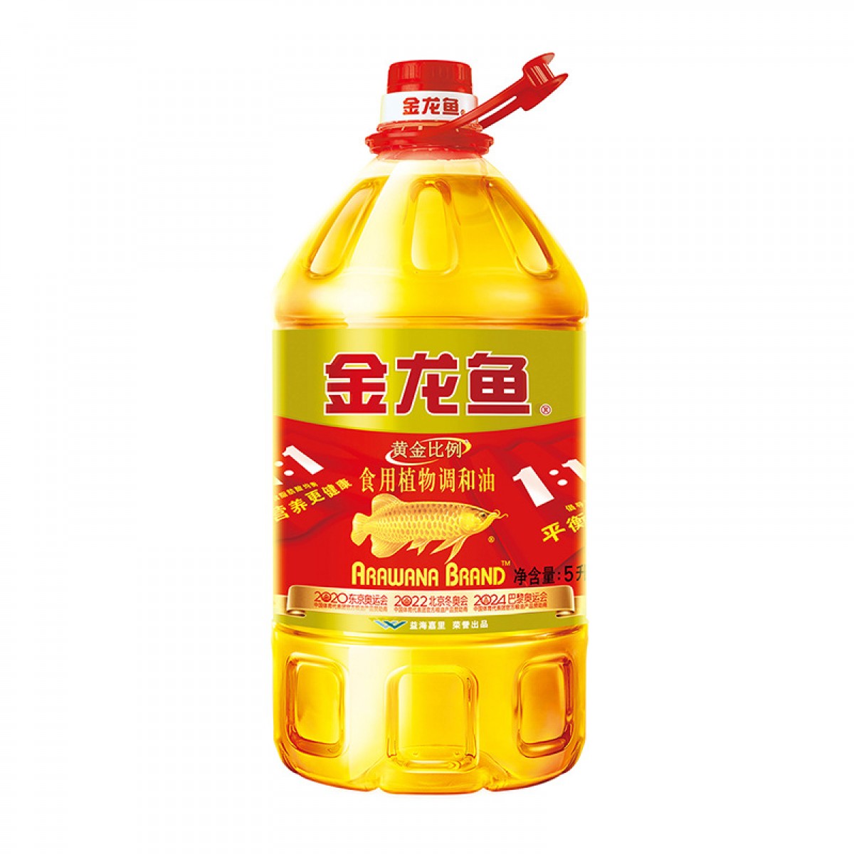 【金龙鱼】黄金比例1：1：1 调和油 5L 正品保证 家用桶装食用油