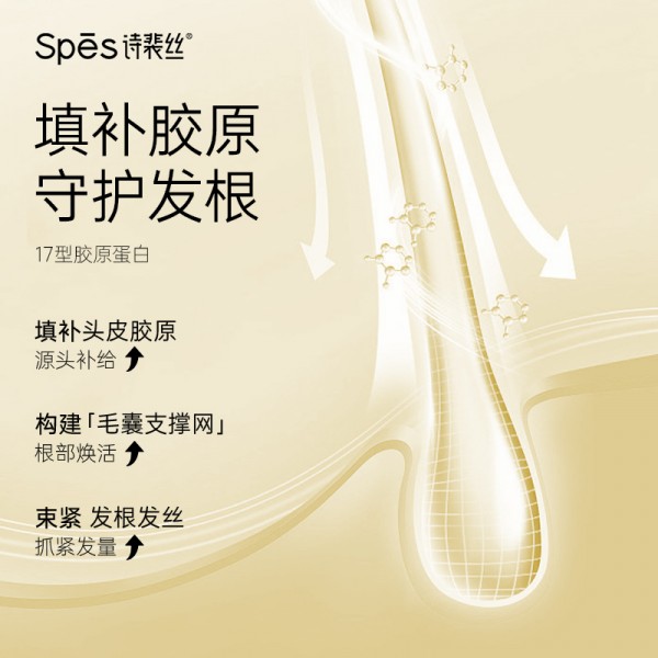 spes诗裴丝姜茸洗发水500ml两瓶装(送200ml同款洗发水）